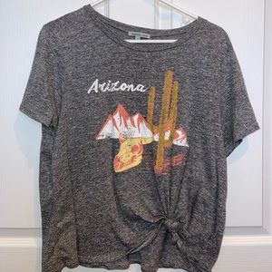 Heather grey crop top (x-large) from Charlotte Russe.